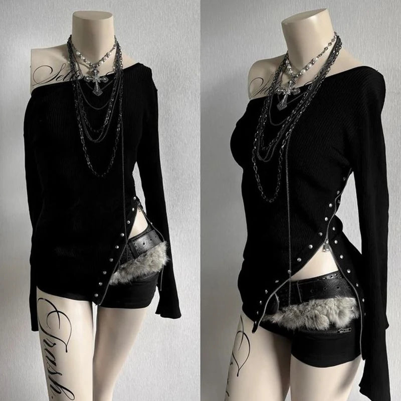 Voidline Off-Shoulder Knit