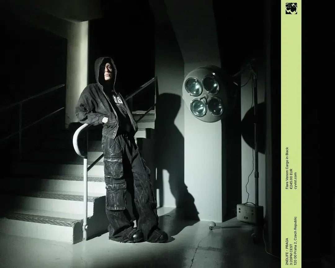 Blood Stitched Wide Jeans