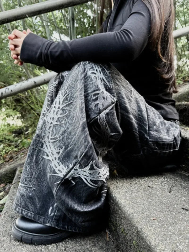 Bloodstripe Wide-Leg