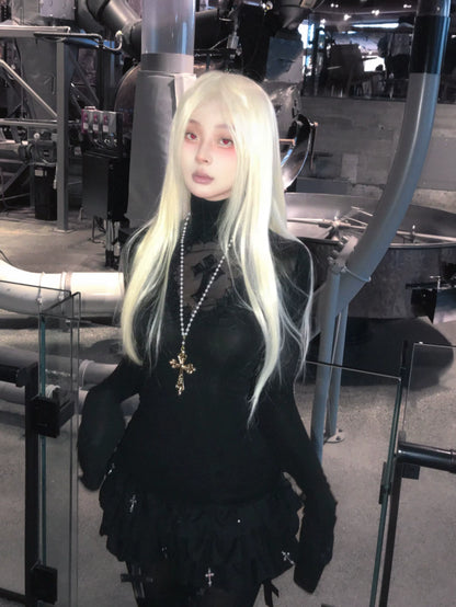 Hollow Veins Knit Top