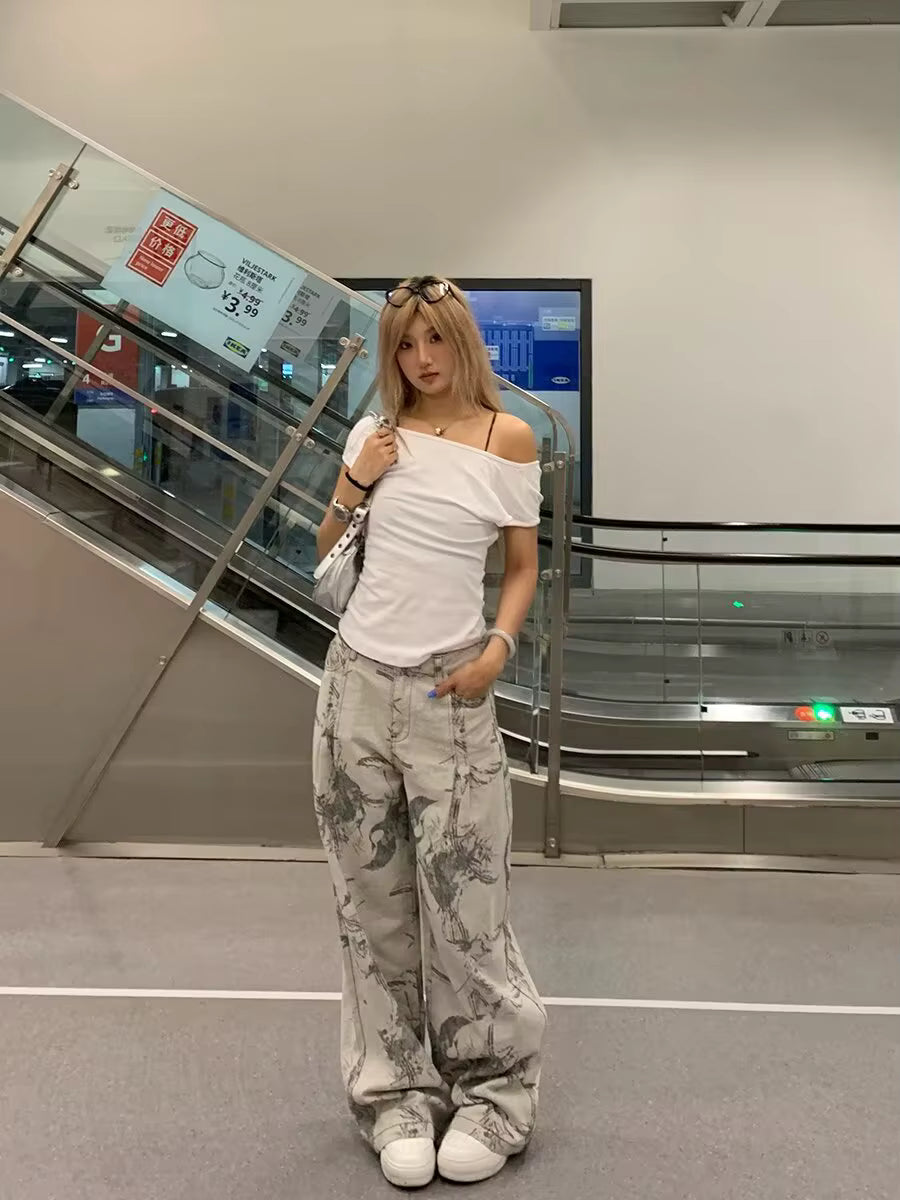 Ash Drift Wide Jeans