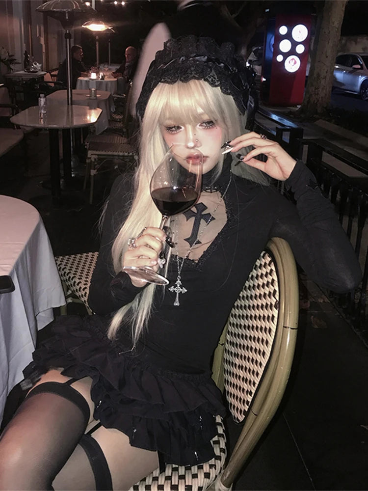 Hollow Veins Knit Top