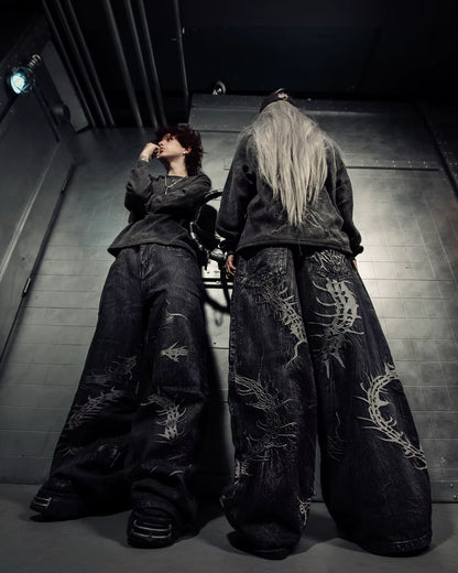 Bloodstripe Wide-Leg