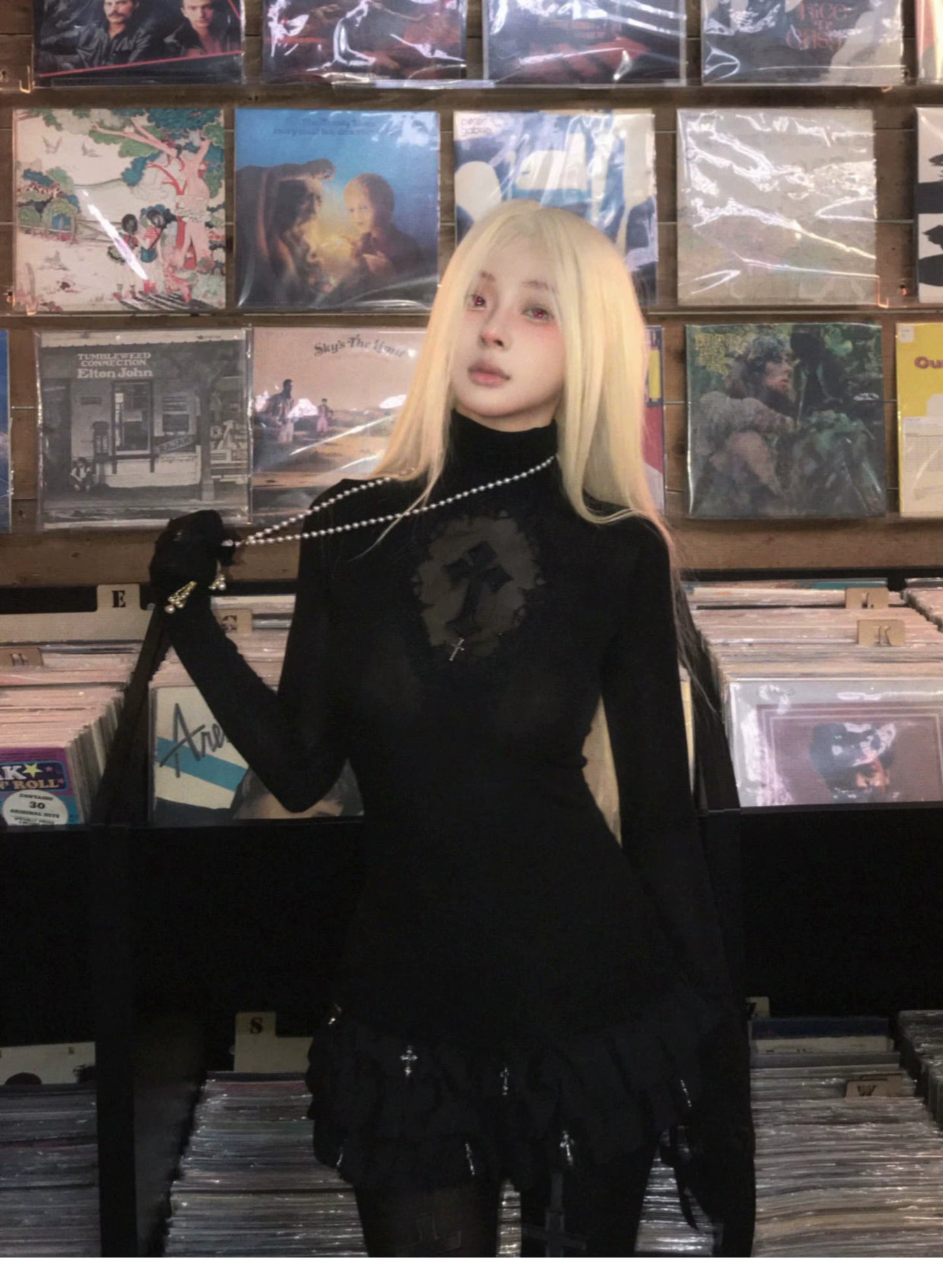 Hollow Veins Knit Top