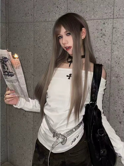 Sanctum Cross Off-Shoulder Top