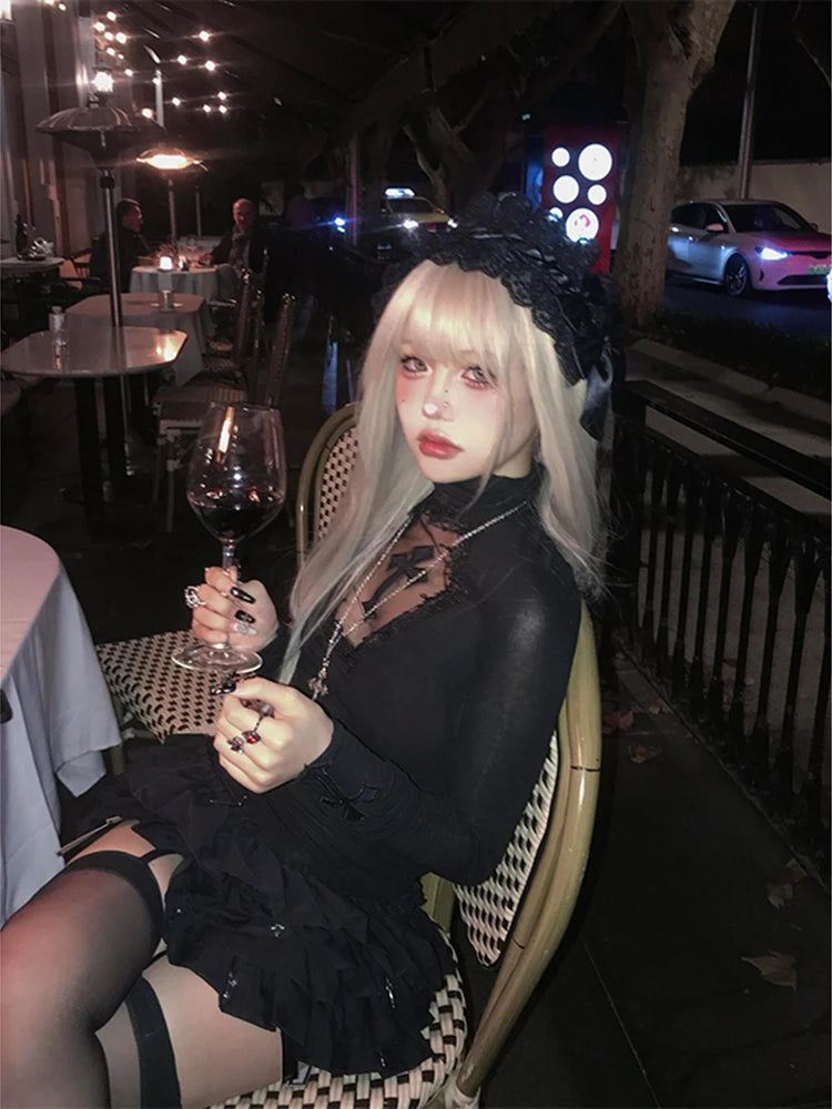 Hollow Veins Knit Top
