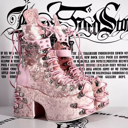 Velvet Sacrament Heels