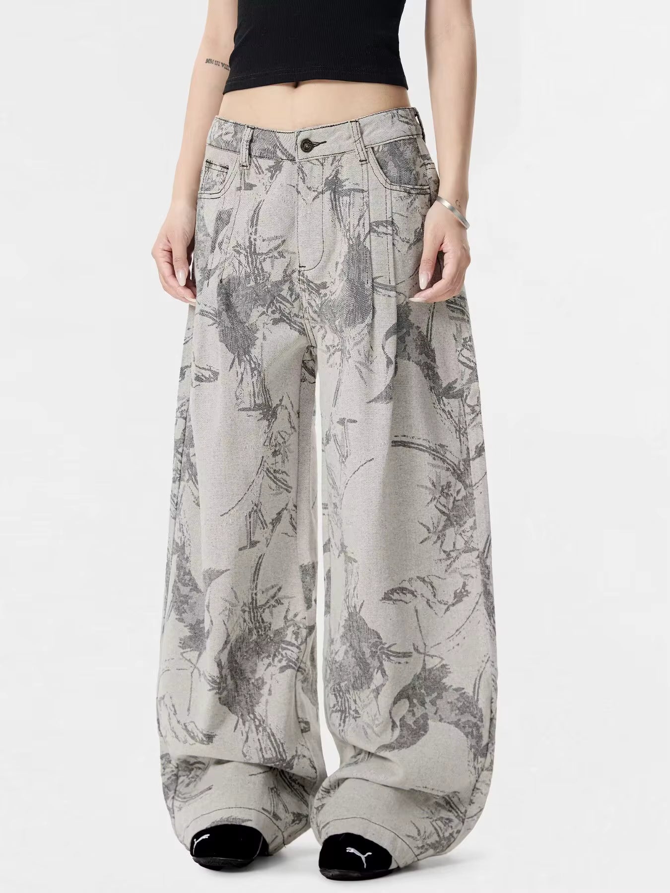 Ash Drift Wide Jeans